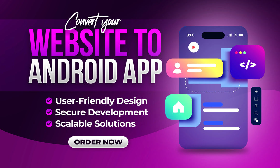 We will convert your website into a responsive Android mobile app