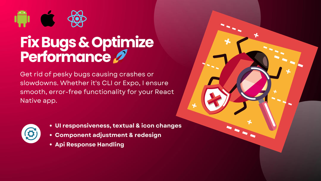 We will be your Android or iOS mobile application bug fixing expert (Up to 10 Hours of Work)